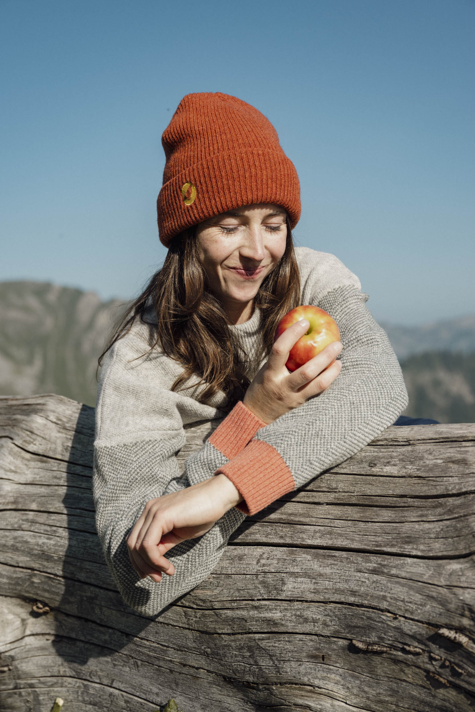 Pull chaud en laine recyclée Femme SKAGGGAM - Image 4