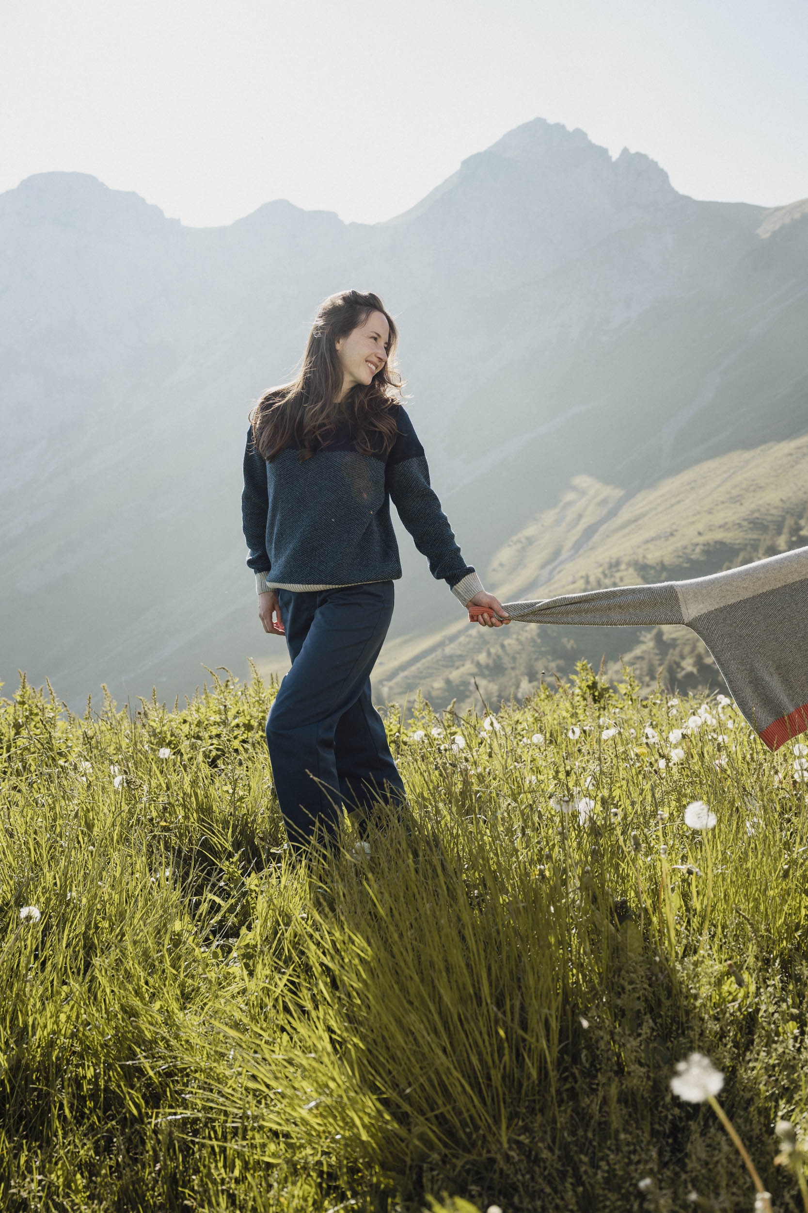 Pull chaud en laine recyclée Femme SKAGGGAM - Image 9